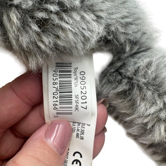 Animal Alley ToysRUs Husky Dog Plush Stuffed Animal Gray White 12 Inch Sitting - Picture 6 of 6